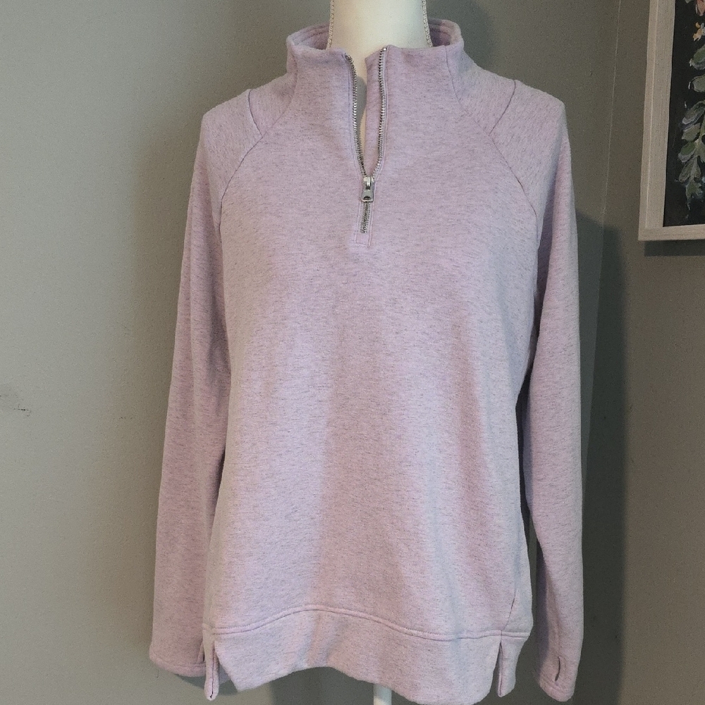 MTA Sport Quarter Zip Purple Top Size XL